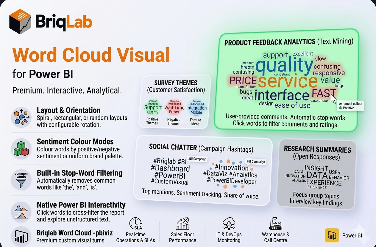 Briqlab Word Cloud -pbiviz